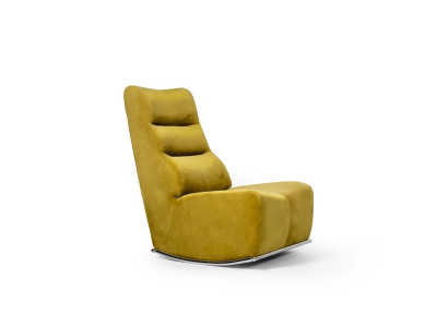 Living room Yellow Armchair Seat Furniture new Furnishings Designer Seat Textile